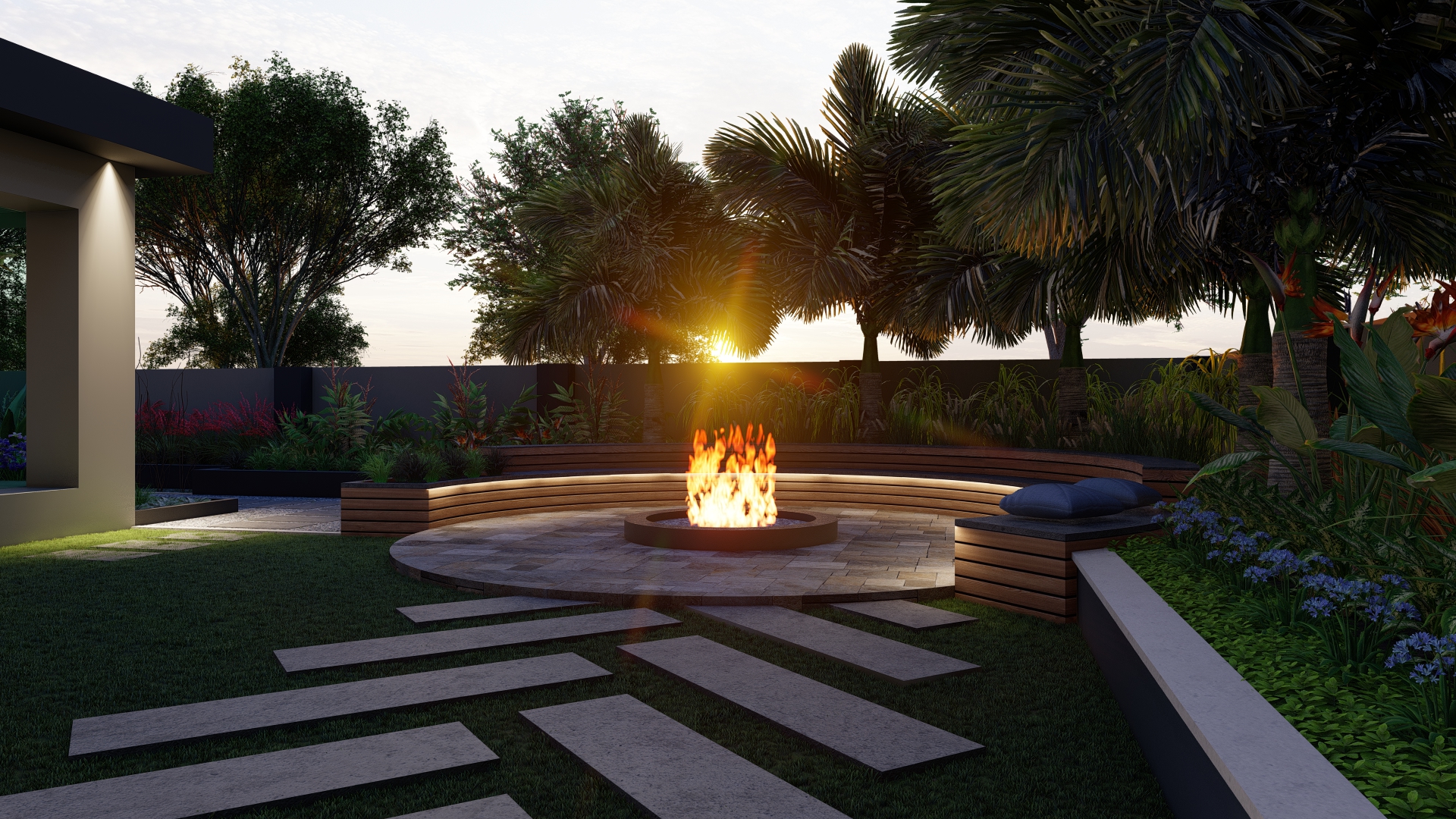 Firepit Landscape Design